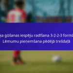 Mērķa gūšanas iespēju radīšana 3-2-2-3 formācijā: Lēmumu pieņemšana pēdējā trešdaļā